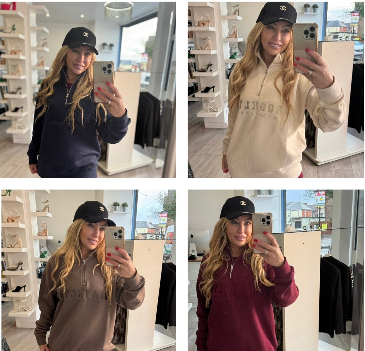 Brooklyn Half Zip Relaxed Fit SweatshirtHOODIELauraliverpoolboutiqueLauraliverpoolboutiqueBZ5071088771SWINEBrooklyn Half Zip Relaxed Fit Sweatshirt