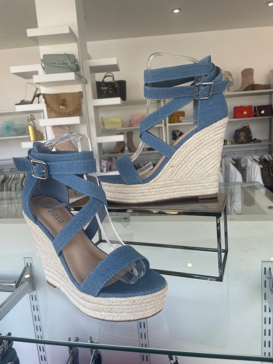 DENIM WEDGESSANDALSLauraliverpoolboutiqueLauraliverpoolboutiqueG606139000573BEIGEDENIM WEDGES